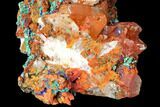 Malachite and Azurite with Limonite Encrusted Quartz - Morocco #132582-2